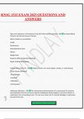 RNSG 1533 EXAM 2025 QUESTIONS AND ANSWERS