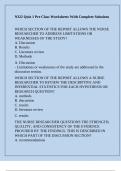 N322 Quiz 1 Pre Class Worksheets With Complete Solutions