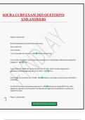 SOCRA CCRP EXAM 2025 QUESTIONS AND ANSWERS