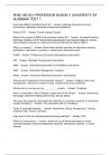 RHM 185-001 PROFESSOR BLAKELY UNIVERSITY OF ALABAMA TEST 1