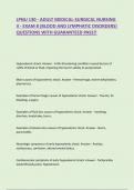 LPNU 130 - ADULT MEDICAL-SURGICAL NURSING II - EXAM 8 &lpar;BLOOD AND LYMPHATIC DISORDERS&rpar; QUESTIONS WITH GUARANTEED PASS&excl;&excl;