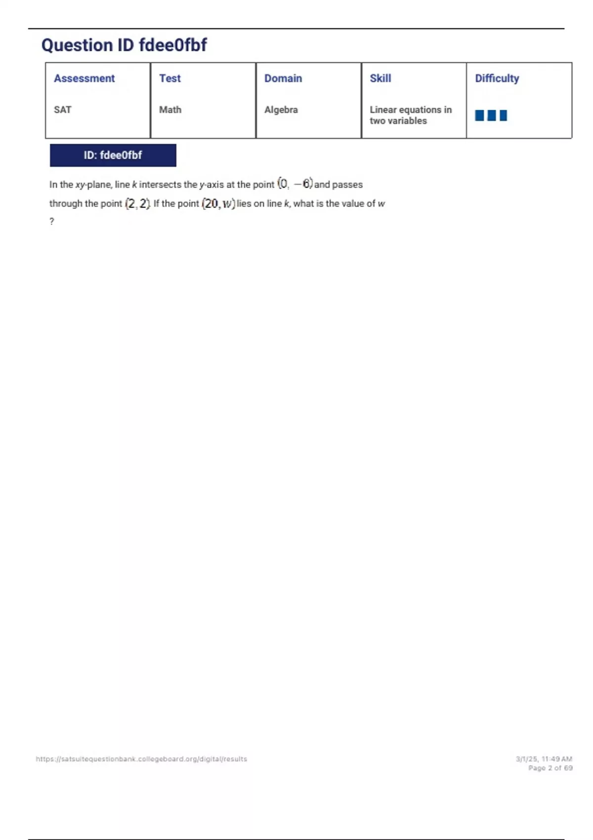 Sat_math_practice NEWEST 2025/2026 ACTUAL EXAM TEST BANK| COMPLETE 350 ...