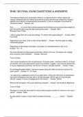 RHM 185 FINAL EXAM QUESTIONS & ANSWERS