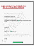 VA REAL ESTATE PRACTICE EXAM 4 2025 QUESTIONS AND ANSWERS