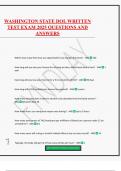 WASHINGTON STATE DOL WRITTEN TEST EXAM 2025 QUESTIONS AND ANSWERS