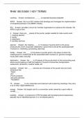 RHM 185 EXAM 1 KEY TERMS