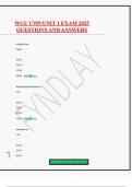 WGU C959 UNIT 1 EXAM 2025 QUESTIONS AND ANSWERS