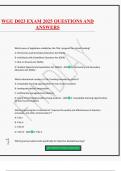 WGU D023 EXAM 2025 QUESTIONS AND ANSWERS