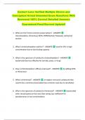 Contact Lens Verified Multiple Choice and  Conceptual Actual Emended Exam Questions With  Reviewed 100&percnt; Correct Detailed Answers   Guaranteed Pass&excl;&excl;Current Update&excl;&excl; 