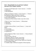N322 - Mental Health Test &num;2 and Final Combined Questions With Complete Solutions