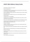 HCMT 2061 Midterm Study Guide