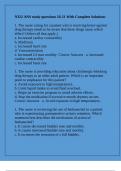 N322 ANS study questions 18-21 With Complete Solutions