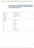 Exam &lpar;elaborations&rpar; Future Soldier Training  