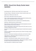 MTEL Visual Arts Study Guide latest Updated