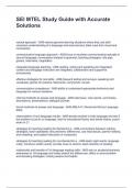 SEI MTEL Study Guide with Accurate Solutions