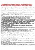 Pediatrics HESI Comprehensive Practice Questions & Verified Answers &ndash; Complete Exam Prep &lpar;2024&ndash;2025&rpar;Pediatrics HESI Comprehensive Practice Questions & Verified Answers &ndash; Complete Exam Prep &lpar;2024&ndash;2025&rpar;&period;pdf