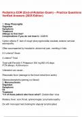 Pediatrics EOR &lpar;End of Rotation Exam&rpar; &ndash; Practice Questions & Verified Answers &lpar;2025 Edition&rpar;&period;pdf