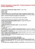 Pediatric Emergencies &lpar;Hippo EM&rpar; &ndash; Practice Questions & Verified Answers &lpar;2025 Edition&rpar;&period;pdf
