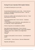 Nursing 322 exam 1 Questions With Complete Solutions