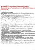 ATI Pediatrics Proctored Exam Study Guide &ndash; Comprehensive Practice Questions & Verified Answers &lpar;2023&ndash;2025&rpar;&period;pdf