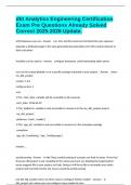 dbt Analytics Engineering Certification Exam Pre Questions Already Solved Correct 2025-2026 Update&period;
