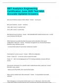 DBT Analytics Engineering Certification June 2025 Test With Accurate Updated Answers&period;