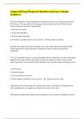 Chapter 60 Drug Therapy for Disorders of the Ear &vert;&vert; Already Graded A&plus;&period;