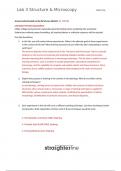 BIO250 Lab 3 NS Lab 3 Structure and Microscopy Comprehensive Review Updated 2025&sol;2026