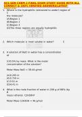 ACS GEN CHEM 2 FINAL EXAM STUDY GUIDE WITH ALL CORRECT & 100&percnt; VERIFIED ANSWERS&vert;LATEST VERSION