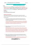 StraighterLine Microbiology Lab BIO250L Lab 1&colon; Introduction to Science Worksheet PDF &vert; 2025&sol;2026 Study Resource