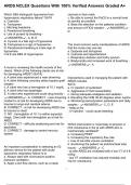 ARDS NCLEX Questions With 100&percnt; Verified Answers Graded A&plus;