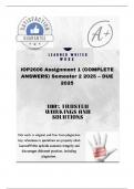 IOP2606 Assignment 1 &lpar;COMPLETE ANSWERS&rpar; Semester 2 2025 &ndash; DUE 2025&semi;100&percnt; trusted &comma;comprehensive and complete reliable solution with clear explanation