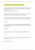 TExES Math Core 391 &vert;&vert; Questions and Answers&period;