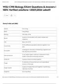 WGU C190 Biology EXAM Questions & Answers &vert; 100&percnt; Verified solutions &vert; 20252026 Latest&excl;&excl;