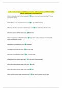 Search and Rescue Equipment &lpar;SAR&rpar; Exam Questions with Correct Answers 100&percnt; Verified By  Experts&vert; Latest Update Guaranteed Success