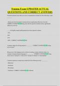 Trauma Exam UPDATED ACTUAL  QUESTIONS AND CORRECT ANSWERS