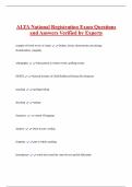 ALTA National Registration Exam Questions  and Answers Verified by Experts 