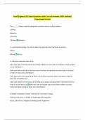 Small Engines CDE Exam Questions with Correct Answers 100&percnt; Verified&vert;  Guaranteed Success 