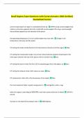 Small Engines Exam Questions with Correct Answers 100&percnt; Verified&vert;  Guaranteed Success
