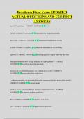 Practicum Final Exam UPDATED  ACTUAL QUESTIONS AND CORRECT  ANSWERS
