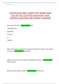 ELECTROLYSIS IBEC&plus;LASER STATE BOARD EXAM 2025 ACTUAL CERTIFIED EXAM WITH 100- VERIFIED QUESTIONS AND CORRECT ANSWERS 