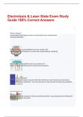 Electrolysis & Laser State Exam Study Guide 100- Correct Answers 