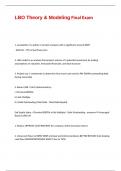 LBO Theory & Modeling Final Exam