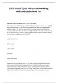 LBO Model Quiz Advanced Modeling Skills and Applications Test