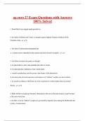 ap euro 27 Exam Questions with Answers  100% Solved 
