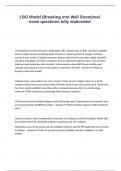 LBO Model &lpar;Breaking into Wall Street&rpar;real exam questions fully elaborated