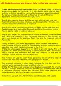 LBO Model Questions and Answers fully verified and reviewed&period;