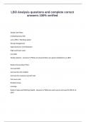 LBO Analysis questions and complete correct answers 100- verified