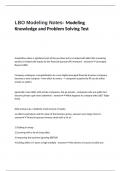 LBO Modeling Notes- Modeling Knowledge and Problem Solving Test