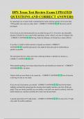 DPS Texas Test Review Exam UPDATED  QUESTIONS AND CORRECT ANSWERS